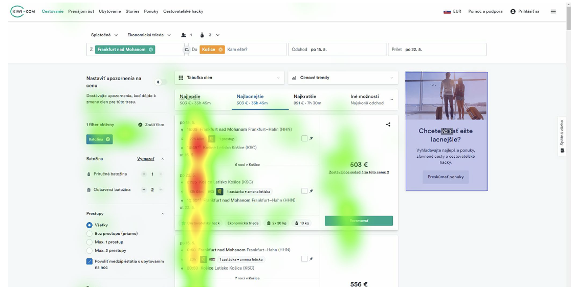 Analiza procesu wyszukiwania lotów w internecie przy użyciu metody eye-trackingu